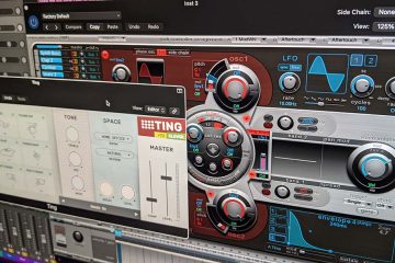 Logic Pro's Ultrabeat drum sequencer and Klevgrand's Ting instrument
