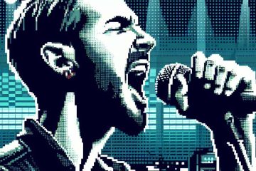 male vocalist recording